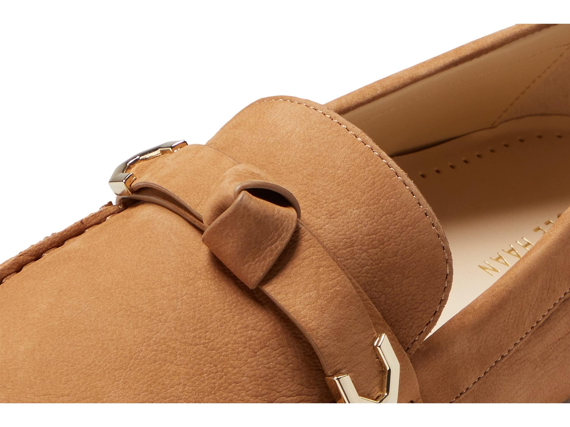 Cole Haan Women's Evelyn Bow Driver Loafer - Comfortable Slip-On Loafers for Work, Office & Casual Wear | Elegant Bow Detail & Cushioned Footbed