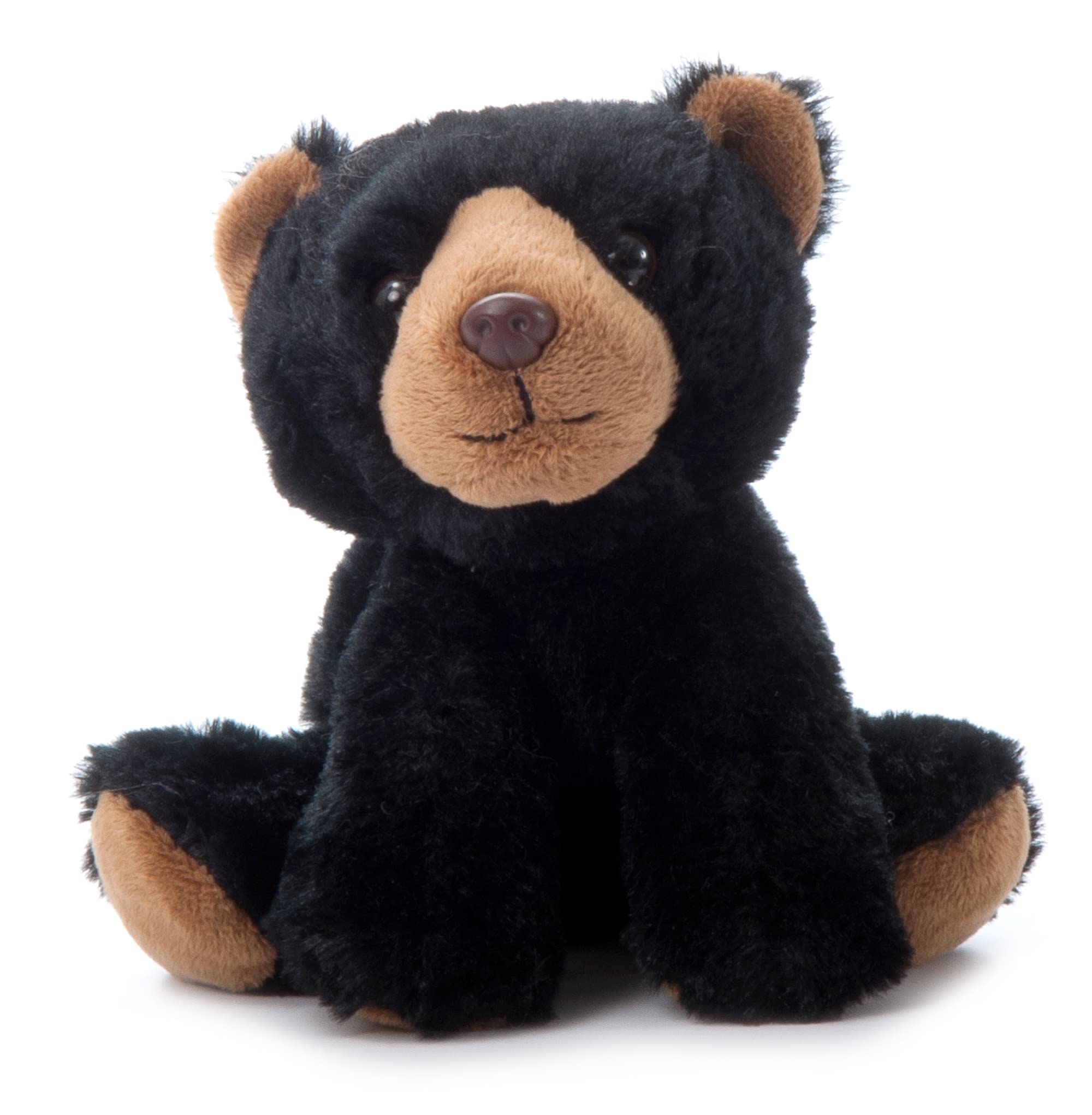 Wild Onez 9-Inch Black Bear Plush Toy - Soft Stuffed Animal for Kids, Perfect Gift for Birthdays & Holidays - Great for Cuddling, Nursery Decor, and Themed Petting Zoo Play