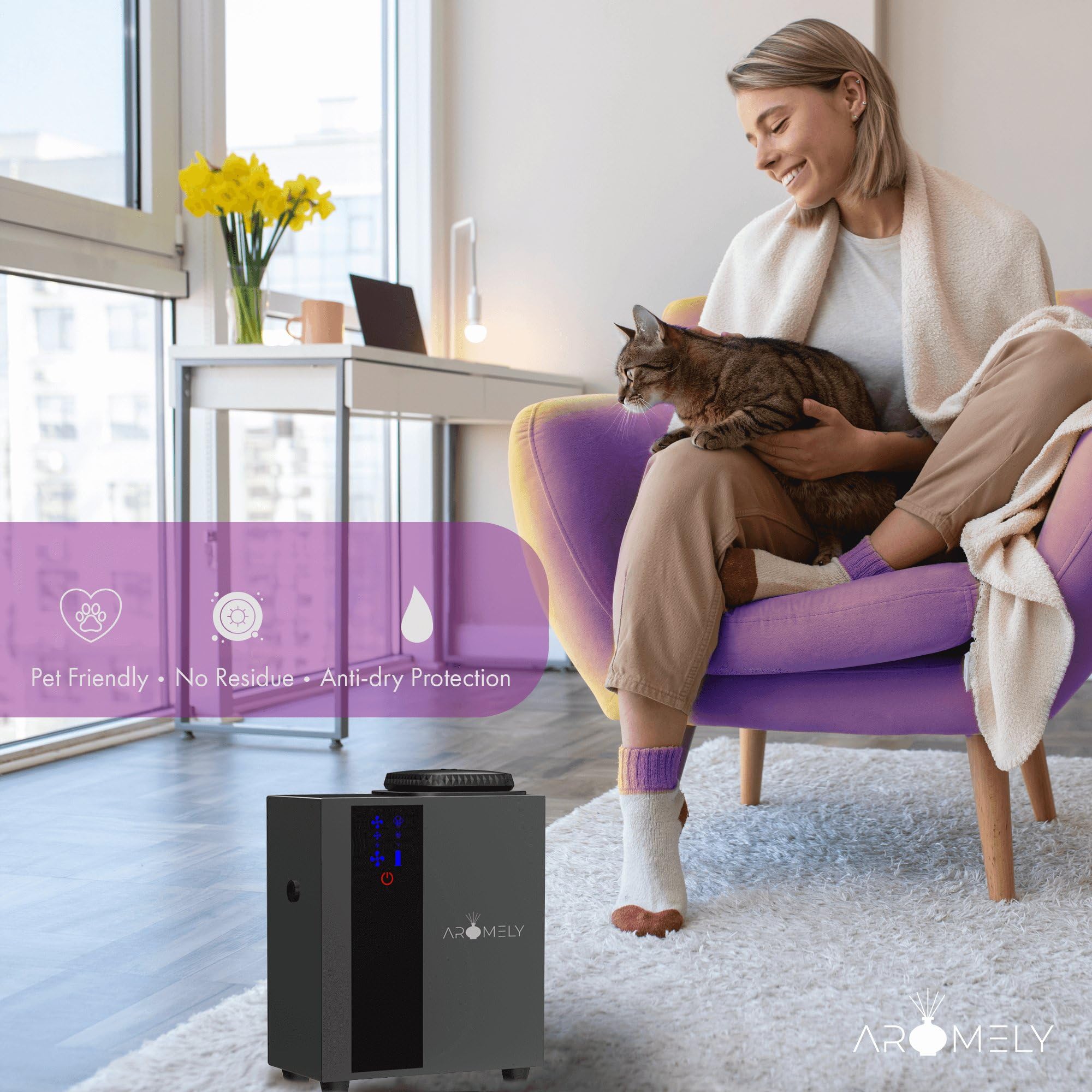 Smart Bluetooth HVAC Scent Diffuser - Whole Home & Commercial Aroma System (200ml Oil Capacity, 1,200 SQFT Coverage) | Waterless Aromatherapy for Office, Spa, Hotel & Large Spaces | Wireless App Control & Long-Lasting Fragrance