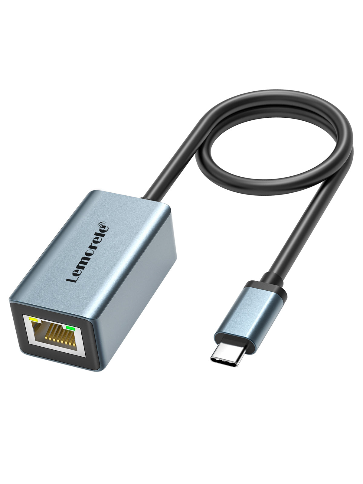 LEMORELE™ TC48 USB C to Ethernet Adapter - High-Speed Gigabit LAN Network Dongle for MacBook, iPad Pro, Chromebook & More - Perfect for Home Office, Gaming & Streaming