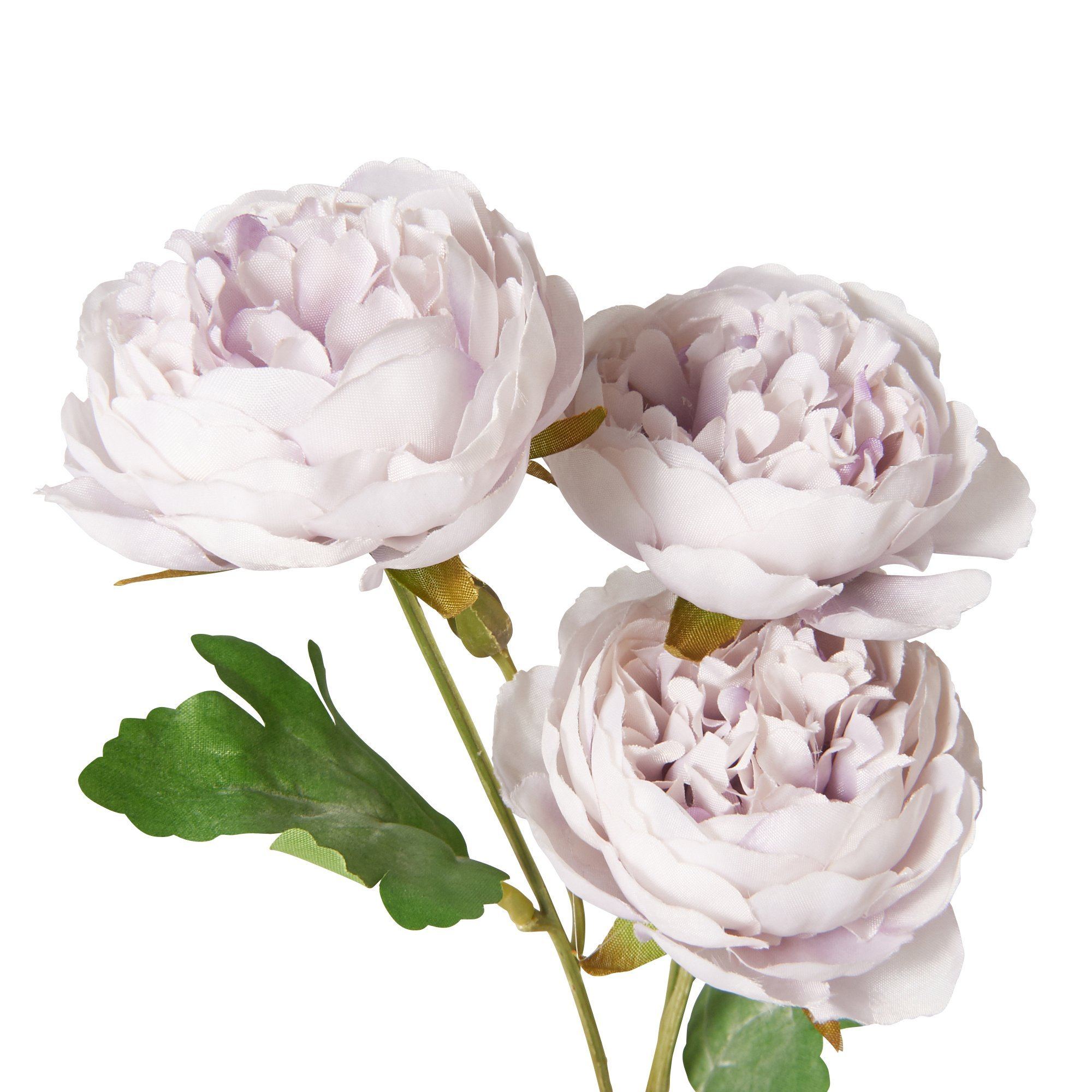 Artificial Ranunculus Flowers Light Purple - Realistic Fake Floral Decor for Home, Wedding, Party & Office Arrangements