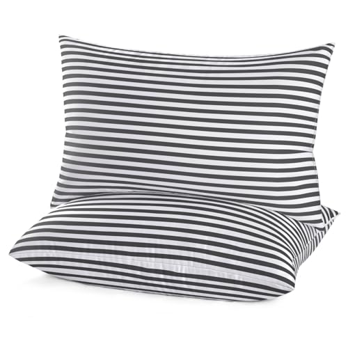Striped White Grey