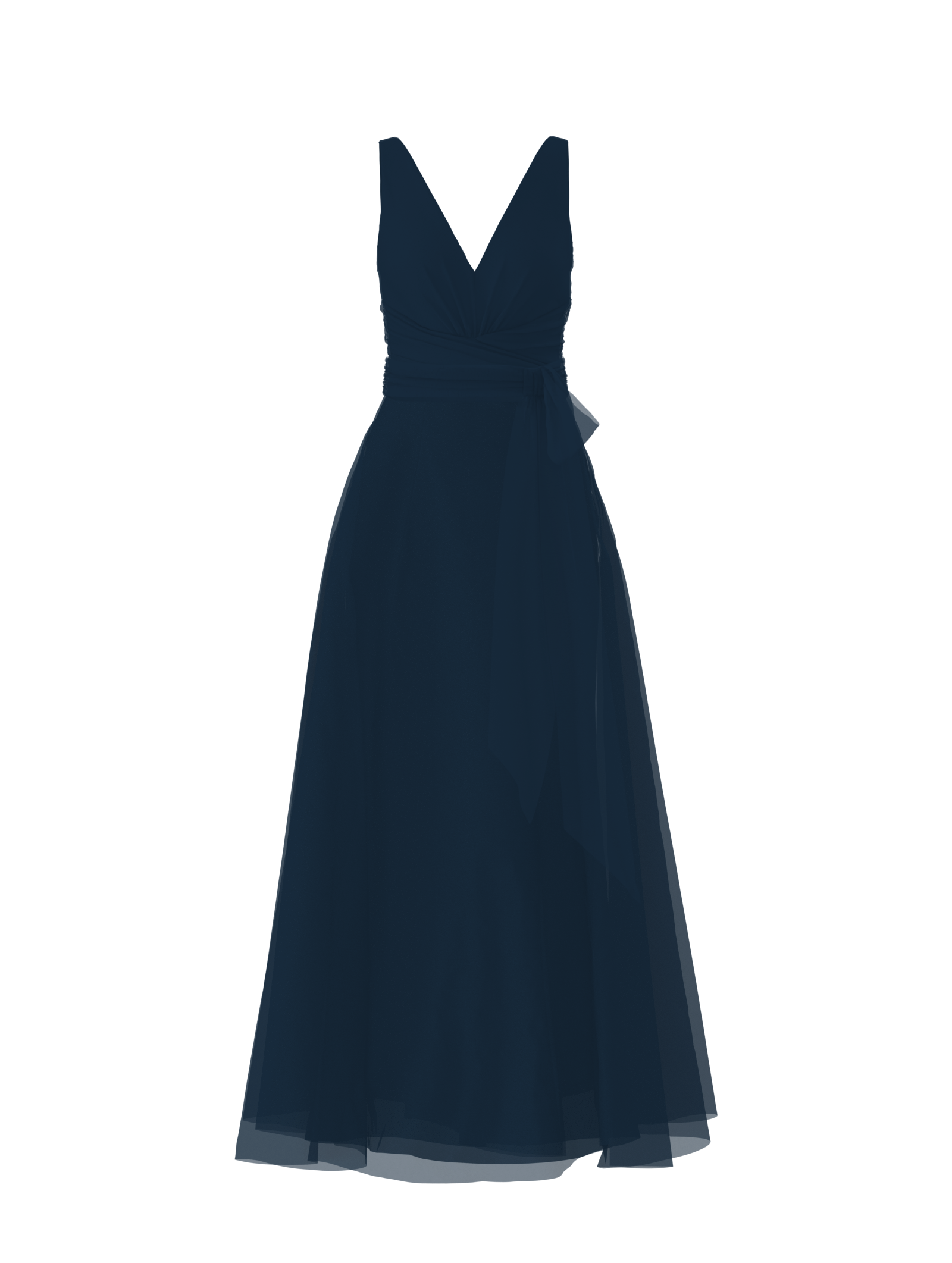 Justine Bodice & Cerisa Skirt Set with Sash Belt in Navy Blue - Perfect for Formal Events, Parties, and Special Occasions