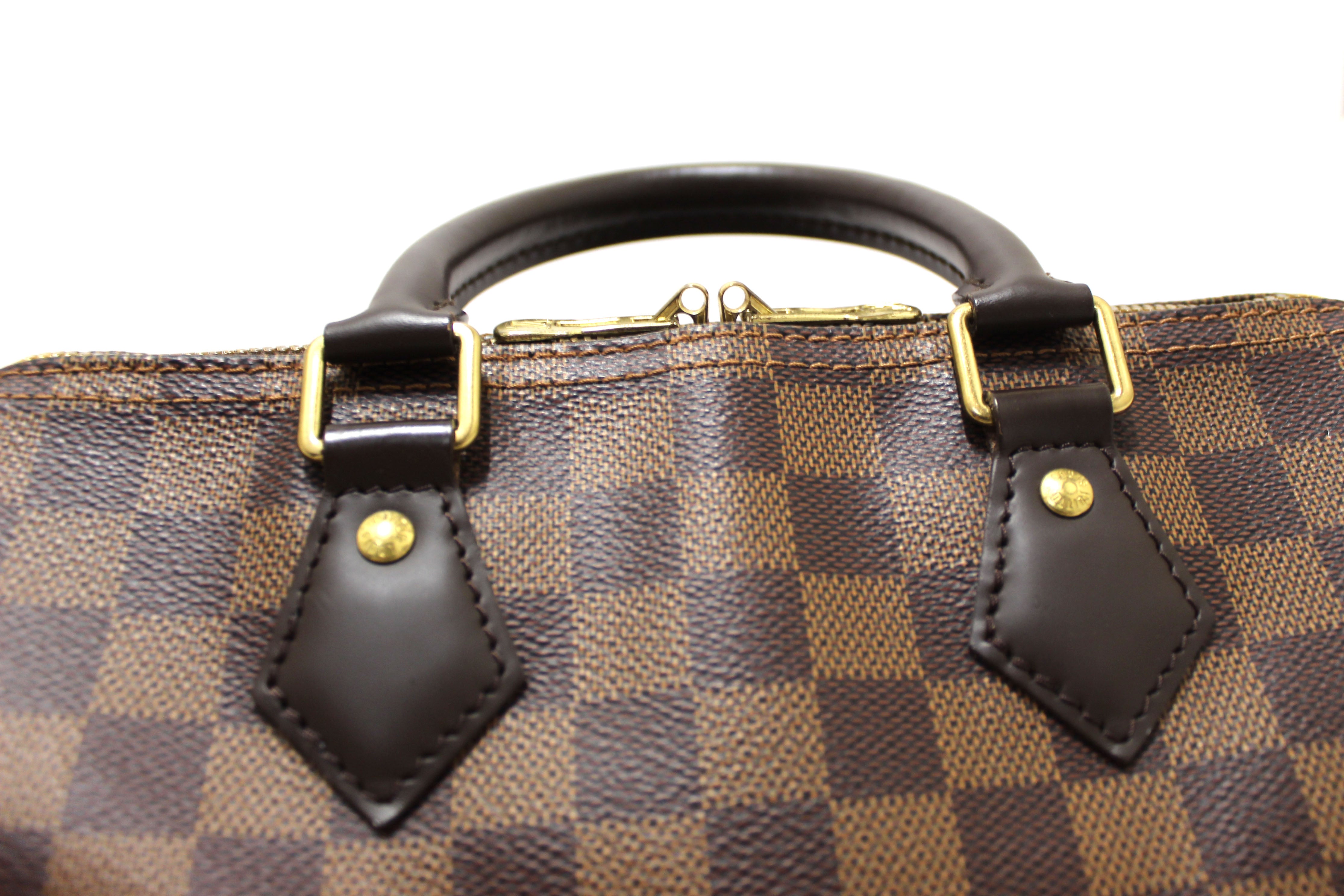Authentic Louis Vuitton Damier Ebene Speedy 25 Bandouliere Crossbody Bag - Luxury Handbag for Women, Perfect for Work, Travel & Everyday Use
