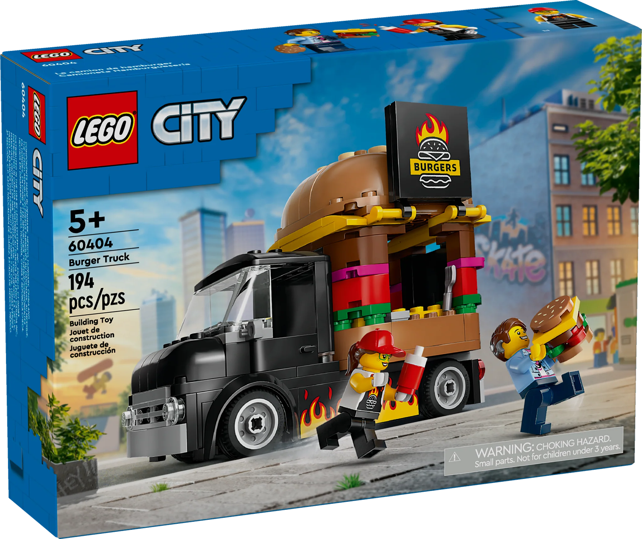 LEGO® City Burger Truck Building Toy Set for Kids - Creative Play & Collectible Model for Birthday Gifts & Home Decoration | Perfect for Pretend Play & City-Themed Adventures