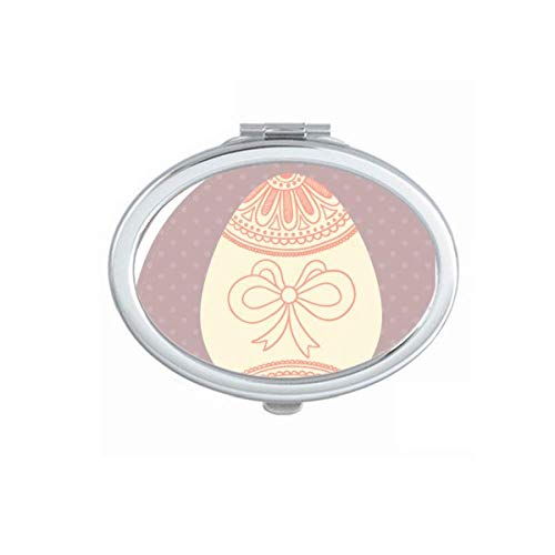 DIYthinker Easter Day Religious Cute Colored Egg Mirror - Portable Folding Double-Sided Handheld Makeup Mirror for Travel, Home & Easter Decorations