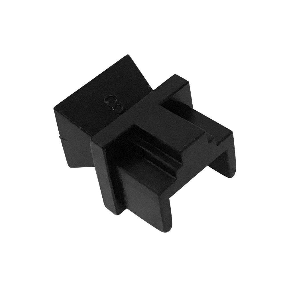 RJ45 Female Port Dust Cover - Black (100 Pack) | Ethernet Connector Protector for Network Cables, Routers, Switches | Prevent Dust & Damage for Home Office, Server Room, Data Center