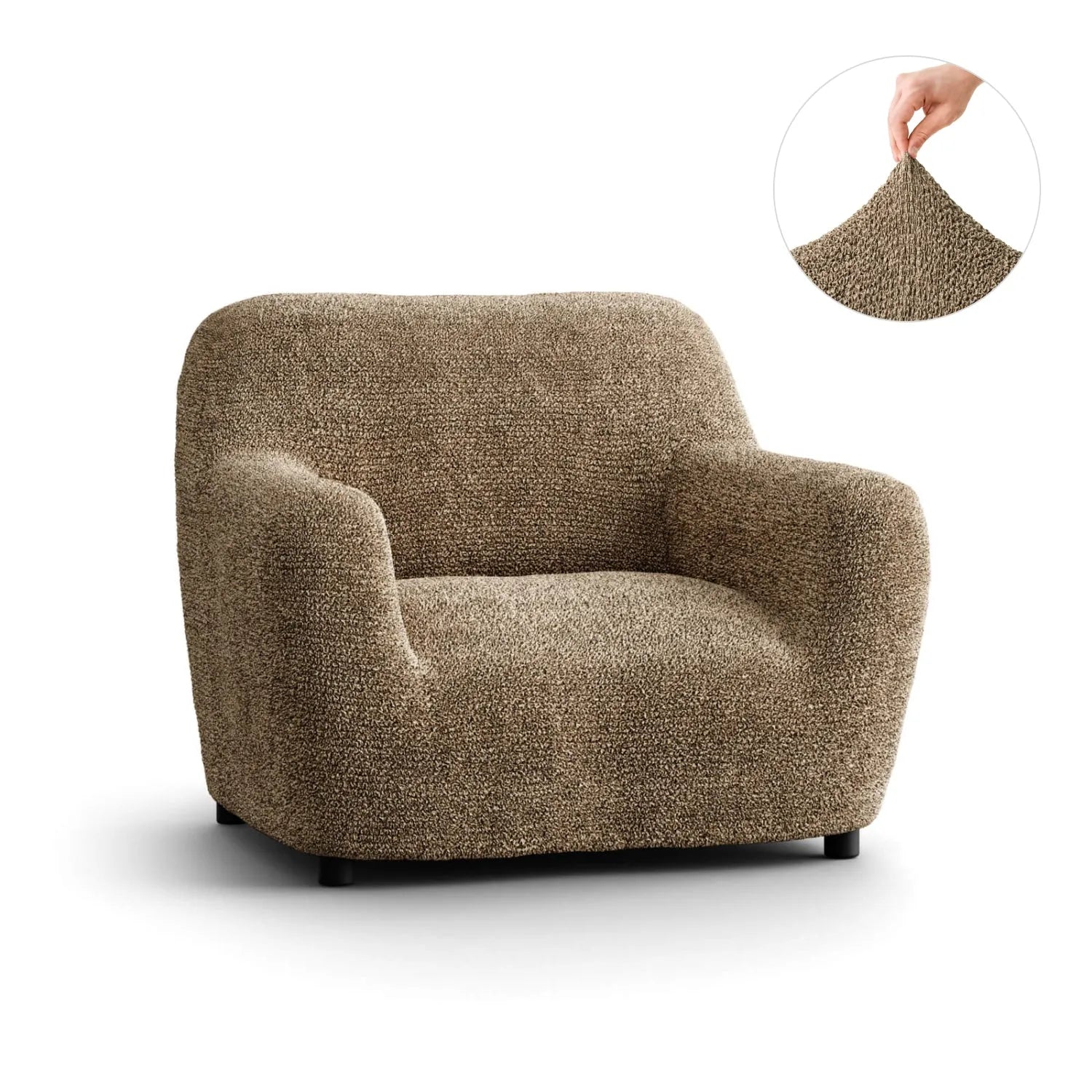 Microfiber Printed Armchair Slipcover - Stretchable Furniture Protector for Living Room, Bedroom & Office - Easy Washable Sofa Cover for Home Decor