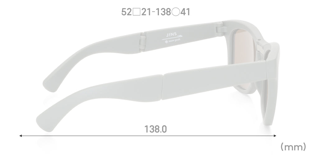 JINS x Snow Peak Folding Sunglasses U143 28 - Lightweight Polarized Sunglasses for Outdoor Activities | Camping, Hiking & Travel Accessories