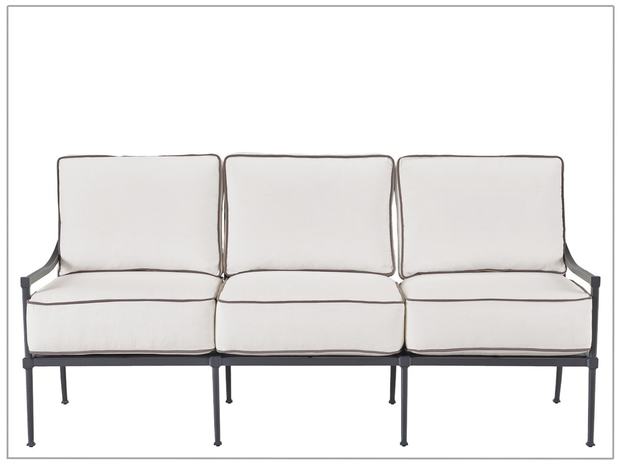 Universal Coastal Living Outdoor Seneca Sofa with Weather-Resistant Cushions - Perfect for Patio, Deck, Poolside & Beach House Relaxation