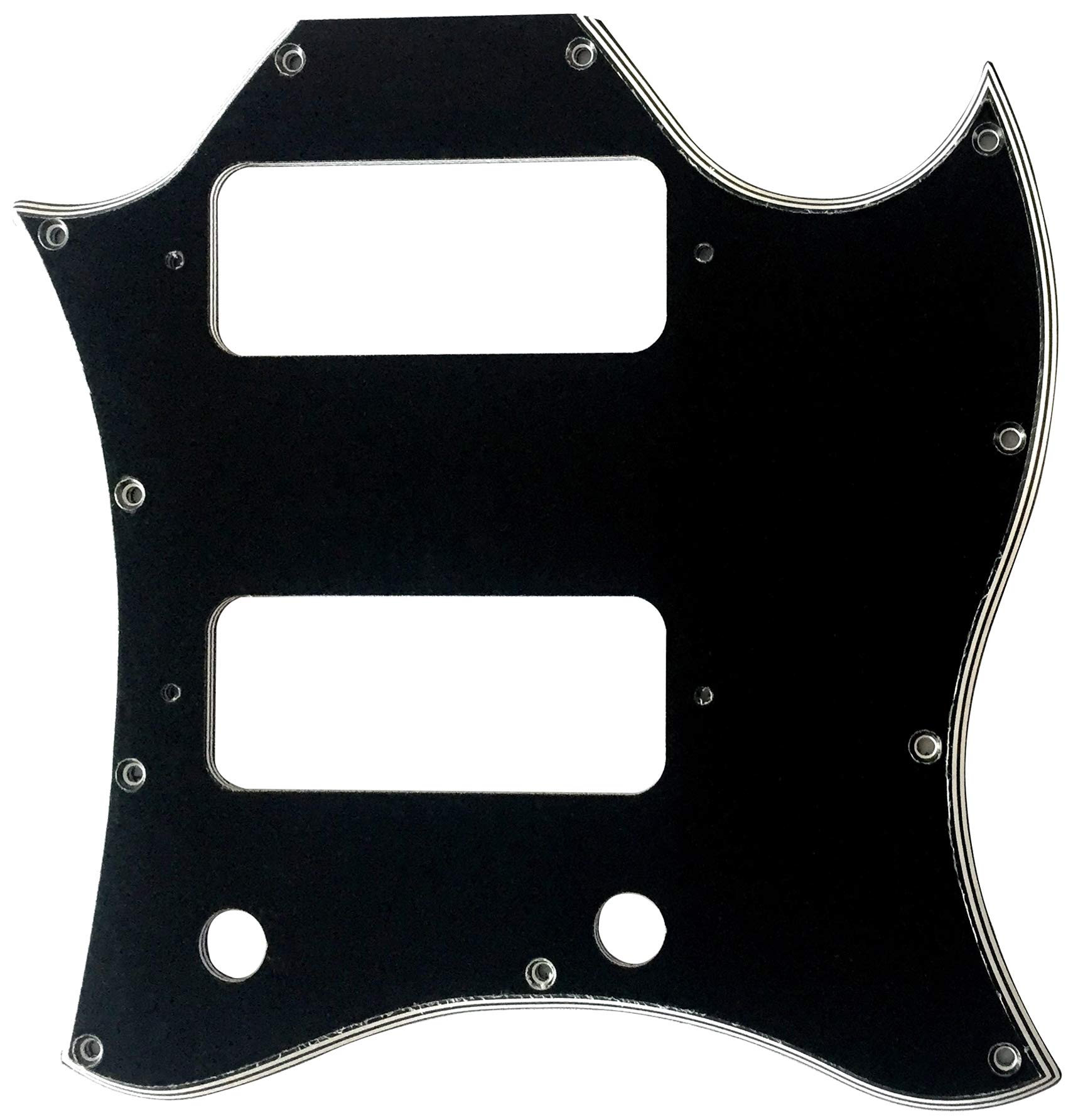 Gibson SG P90 Electric Guitar Pickguard - 5 Ply Black Full Face Style | Replacement & Upgrade for Enhanced Tone & Protection | Perfect for Rock, Blues & Live Performances