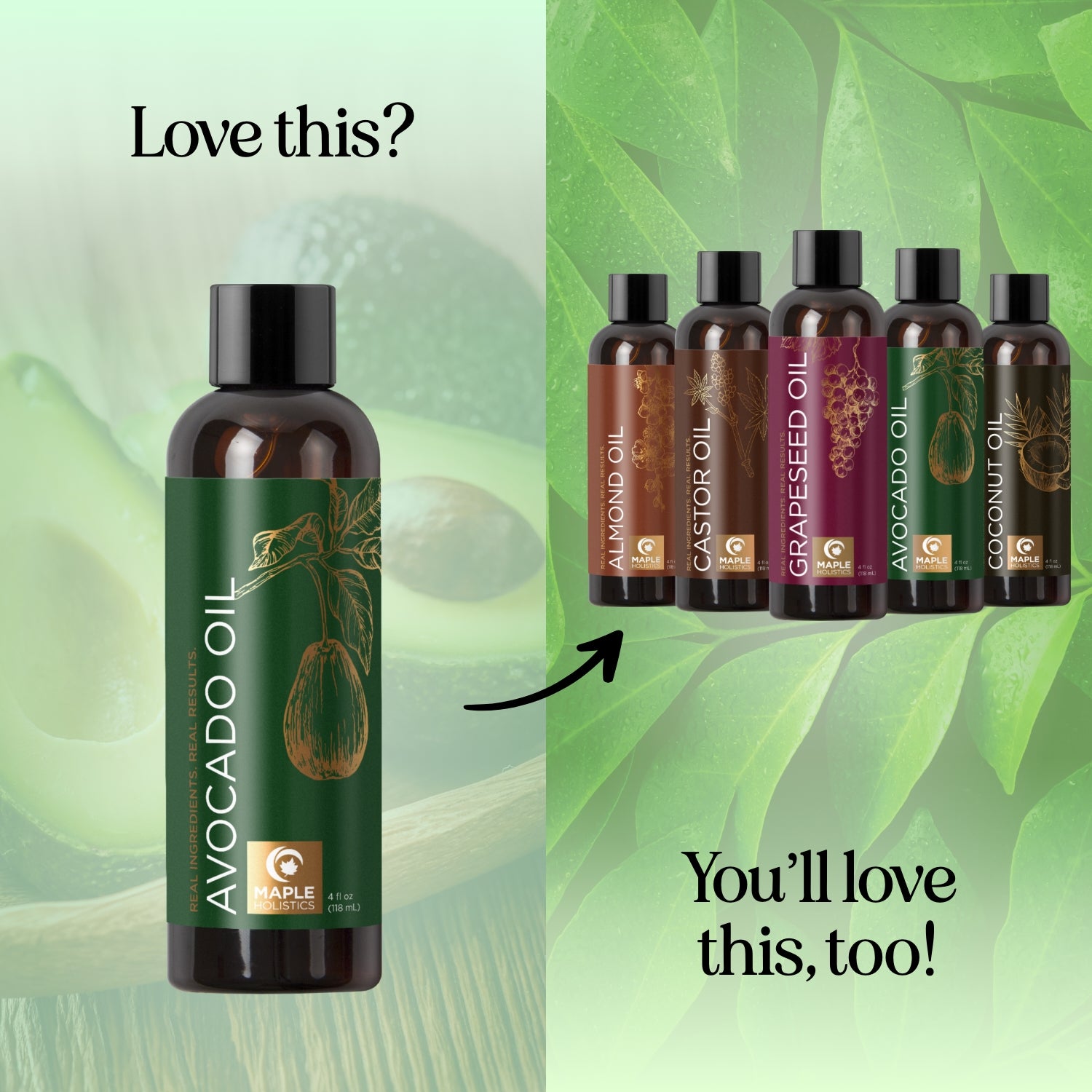 Pure Cold-Pressed Avocado Oil for Cooking & Skincare - 100% Natural, Unrefined, Rich in Healthy Fats - Perfect for Salad Dressings, Hair Masks & High Heat Cooking