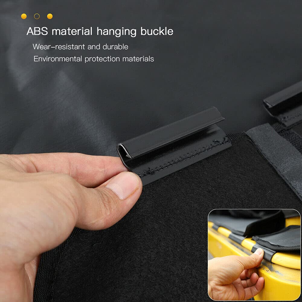 Premium Leather Cargo Mat Cover for 1997-2006 Jeep Wrangler TJ - Heavy Duty Seat Protector, Waterproof Trunk Liner - Perfect for Off-Roading, Camping & Outdoor Adventures