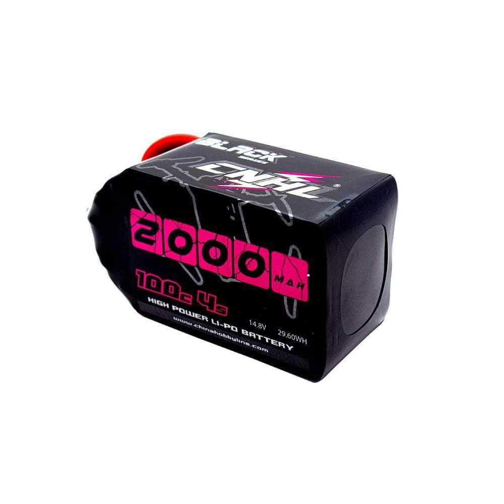 CNHL Black Series 14.8V 4S 2000mAh 100C LiPo Battery with XT60 Connector - High Performance RC Drone, Airplane, and Helicopter Battery for Long Flight Time