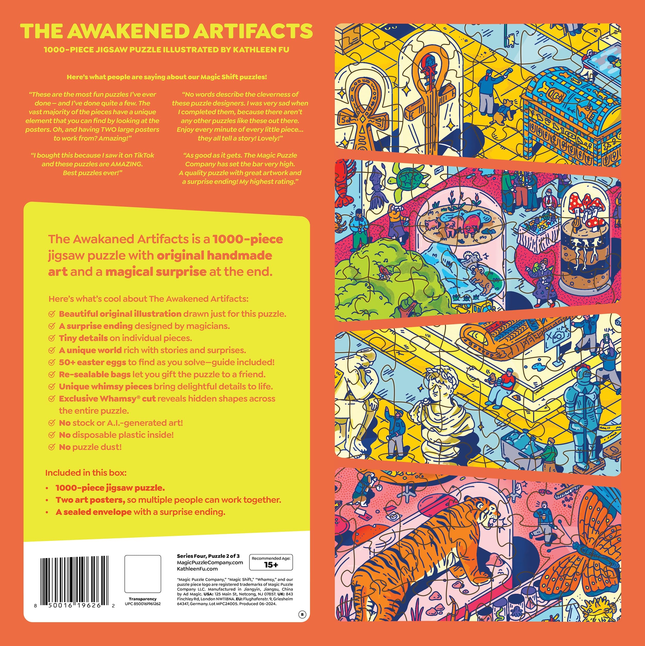 1000-Piece Jigsaw Puzzle - The Awakened Artifacts by Magic Puzzle Company | Series 4 | Challenging Adult Puzzle for Family Game Night & Relaxation