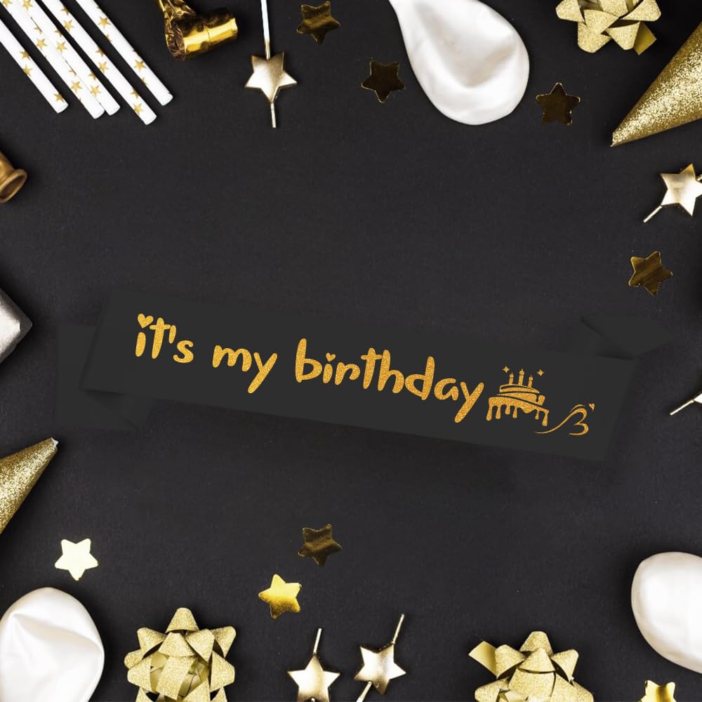 Birthday Sash for Women & Men - Personalized Birthday Party Decorations & Gifts - Perfect for Birthday Celebrations, Bachelorette Parties & Special Events