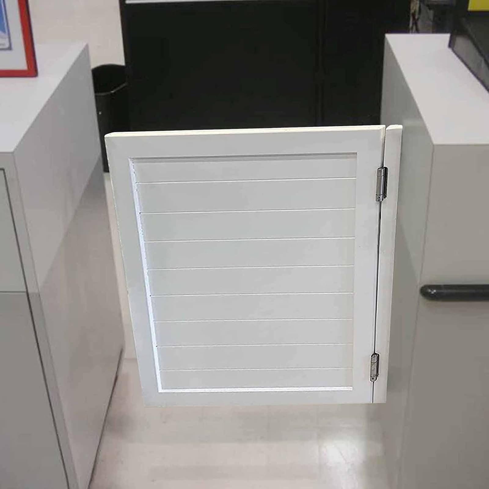 Premade Solid Wood Saloon Swing Door with Auto Close Hinges - Perfect for Cafes, Restaurants, Bars & Kitchens - 60cm x 80cm Indoor Partition Door for Commercial Spaces