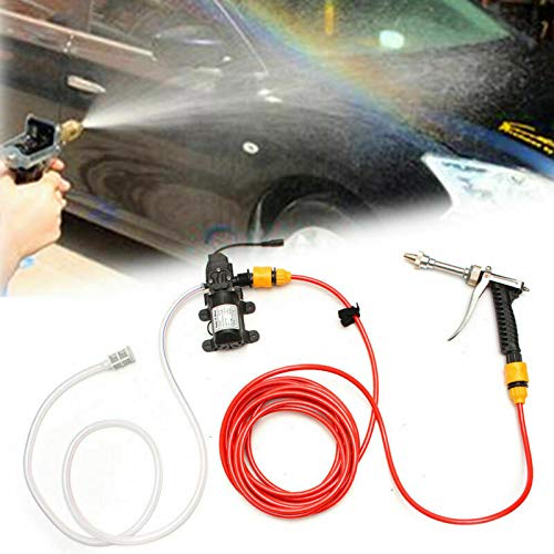 12V Portable High Pressure Washer - Electric Car Wash Pump Kit with Jet Hose for Home, Garden & Auto Cleaning | Perfect for Washing Cars, Patio Furniture, Driveways & Outdoor Surfaces