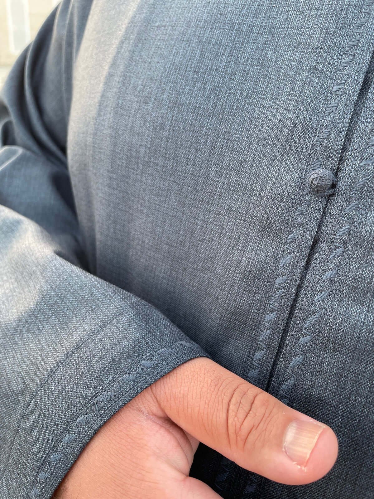 Premium Men's Teal Cashmere Wool Bahraini Thobe - Soft & Luxurious Traditional Arabic Robe for Comfort & Style - Perfect for Weddings, Eid, and Special Occasions