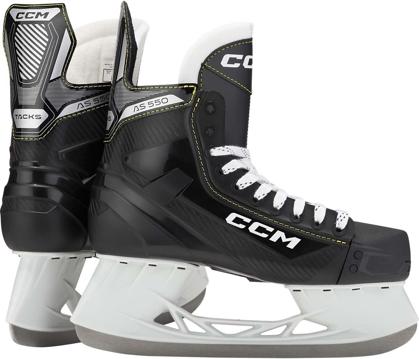 CCM Tacks AS-550 Senior Ice Hockey Skates for Men & Women - Professional Performance Skates for Ice Hockey Players - Perfect for Rink Games, Training & Competitive Play