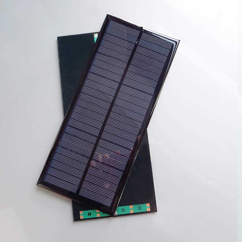 12V 2.5W Polycrystalline Solar Panel Kit - Waterproof Resin Encapsulated DIY Solar Charger for Batteries, Phones & Small Electronics - Perfect for RV, Camping, Emergency Power & Outdoor Activities