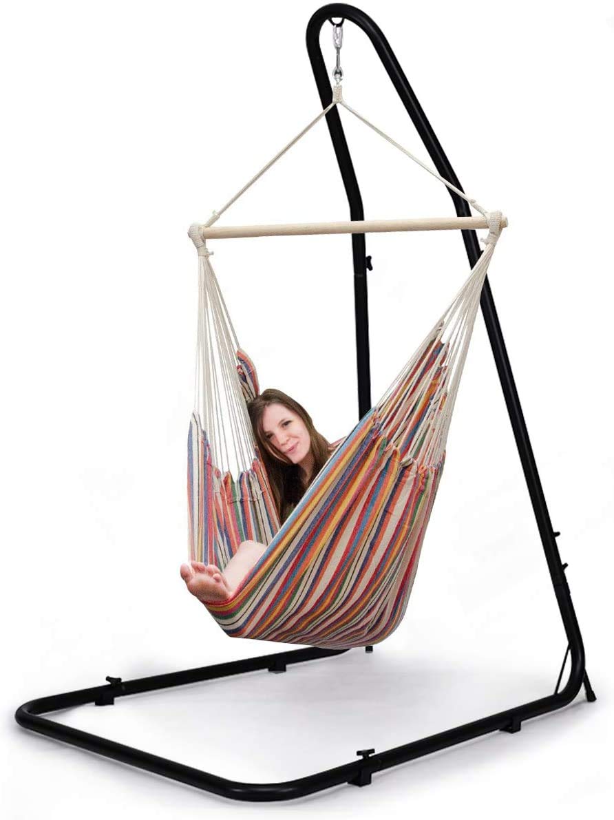 **FANTASK Heavy Duty Adjustable Steel Hammock Stand - 75