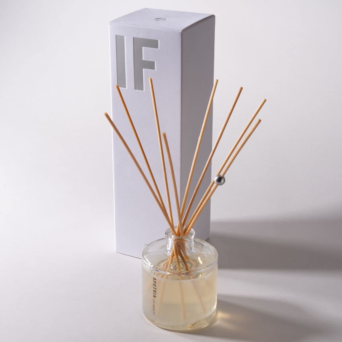 Premium IF Aromatic Diffuser - Modern White Floral & Citrus Essential Oil Blend in Elegant Glass Bottle (7oz/200ml) | Long-Lasting 12-Month Fragrance | Perfect for Home, Office, Spa & Gift Giving