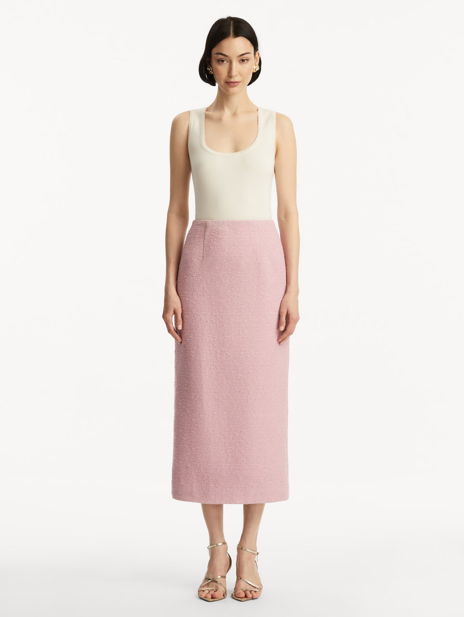 Stylish Tweed Pencil Skirt for Women - Classic Office & Party Wear - Perfect for Work, Cocktail Events & Formal Occasions