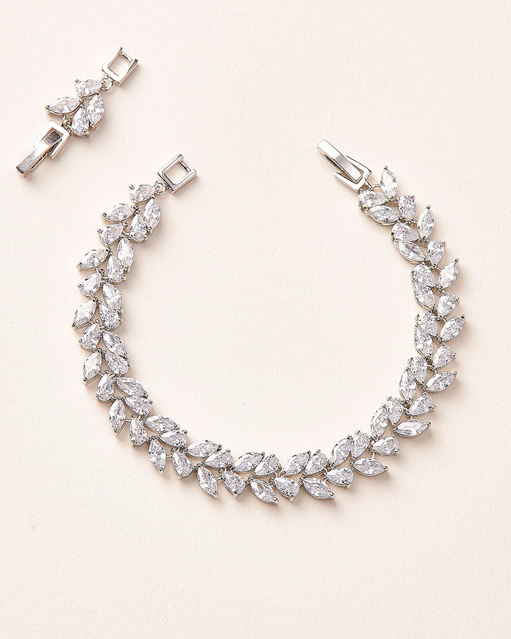 Thalia CZ Bracelet for Women - Elegant Cubic Zirconia Crystal Bracelet Jewelry Gift for Her - Perfect for Parties, Weddings & Special Occasions