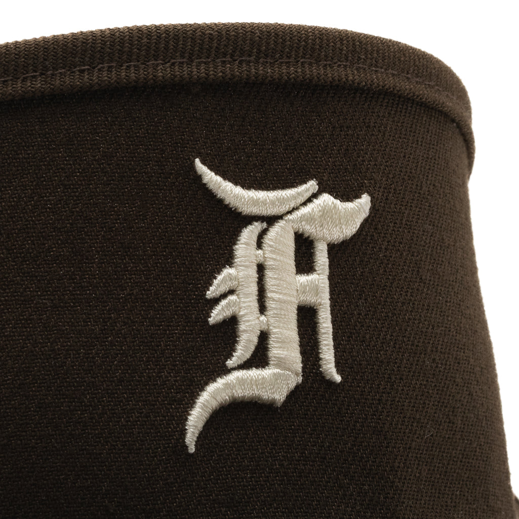New Era x Fear Of God 59FIFTY Fitted Cap - Walnut Brown Adjustable Baseball Hat for Men - Perfect for Streetwear, Sports & Casual Outfits