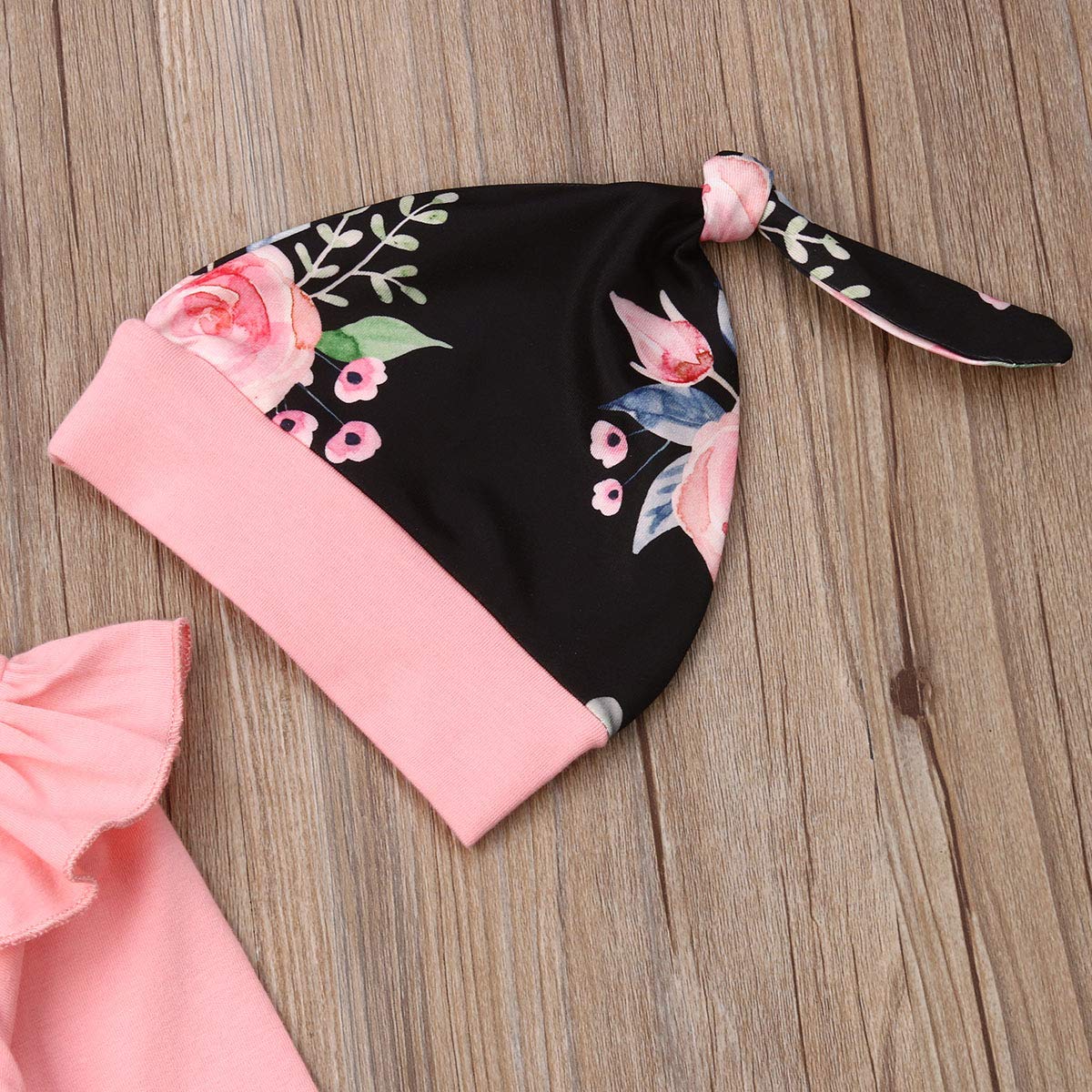 Baby Girls Little Sister Outfit Set - Floral Pants, Bowknot Headband & Bodysuit Tops | Cute Matching Clothes for Newborns, Infants & Toddlers | Perfect for Family Photos, Birthday Parties & Special Occasions