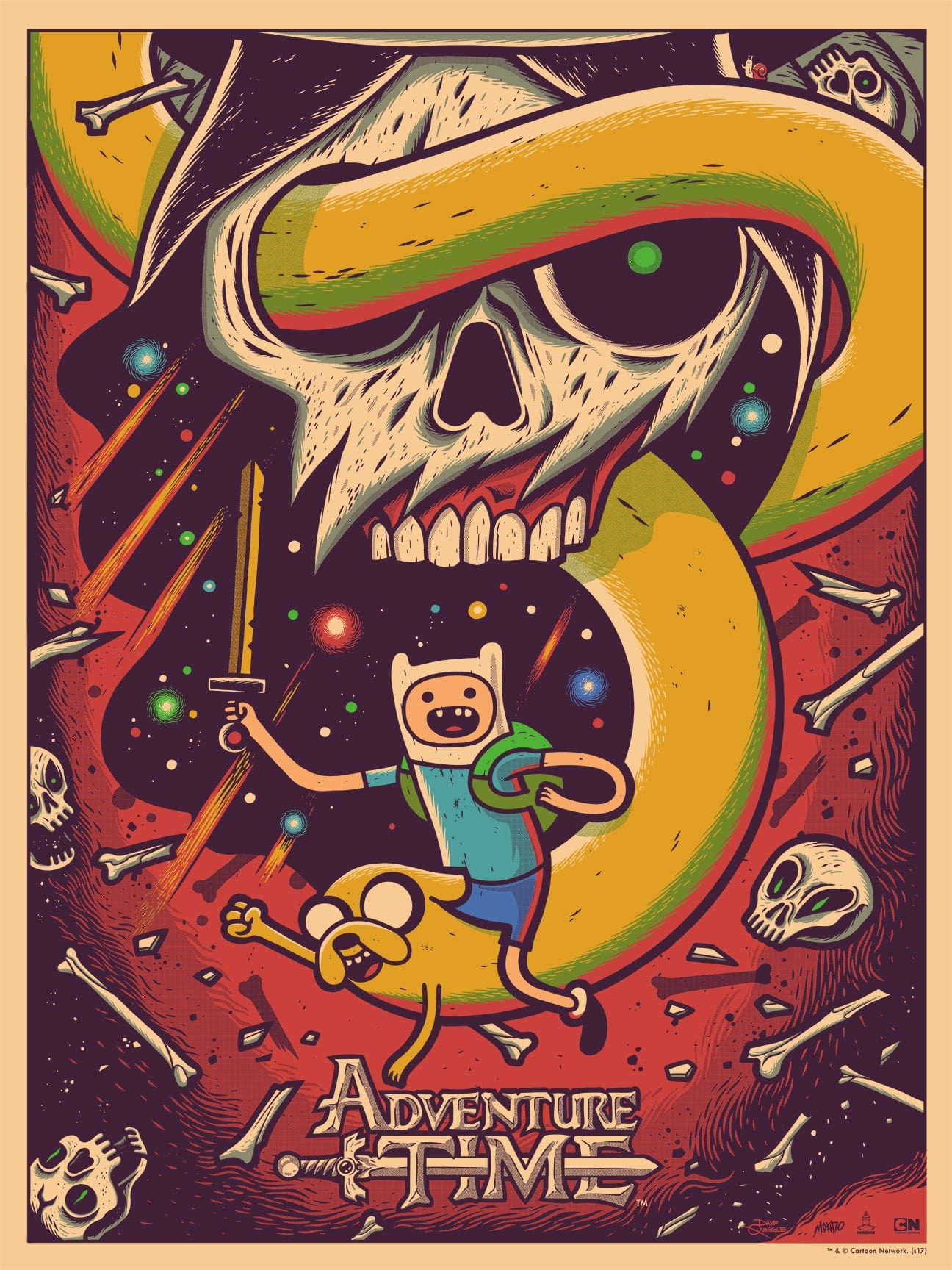 Adventure Time Poster - Official Cartoon Network Wall Art Decor for Kids & Adults - Perfect for Bedroom, Living Room, and Game Room Decorations