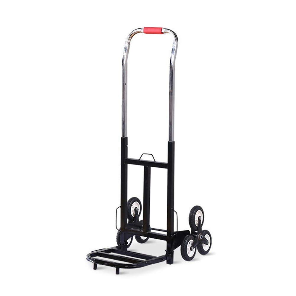 KEYOZA Foldable Hand Truck - 6-Wheel Heavy Duty Climbing Trolley, Portable Folding Utility Cart for Stairs, Moving & Warehouse Use - Compact Lightweight Dolly for Home, Office and Industrial Scenarios