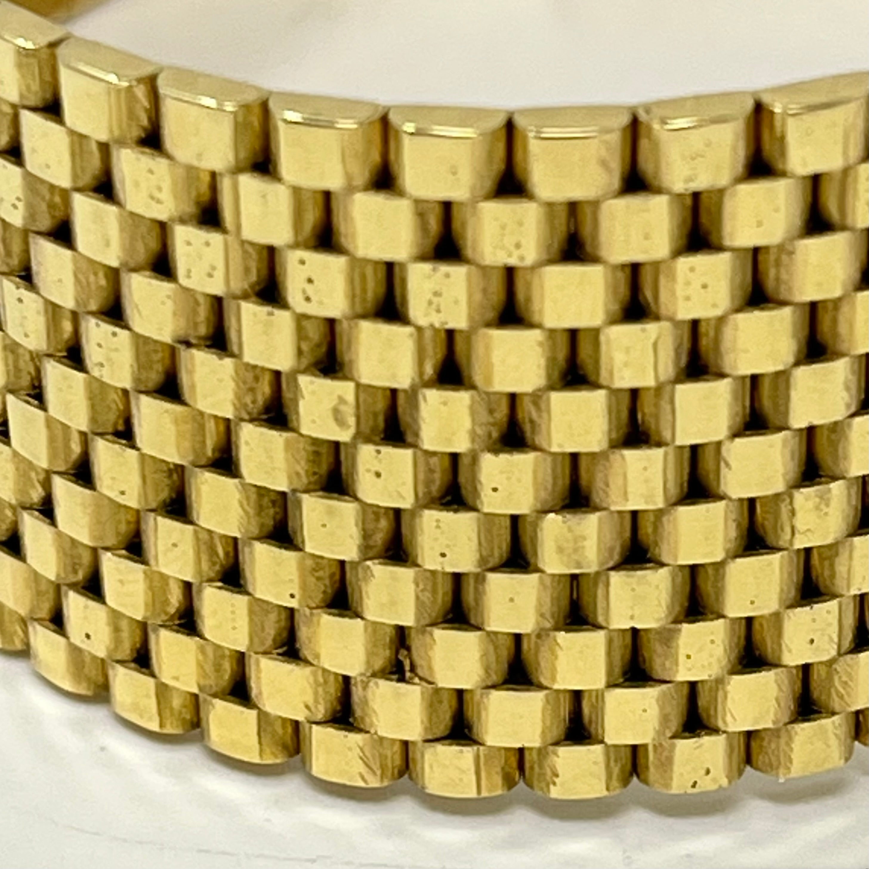 18K Gold Wide Bracelet for Women - Elegant & Durable Luxury Jewelry - Perfect for Parties, Weddings & Everyday Wear