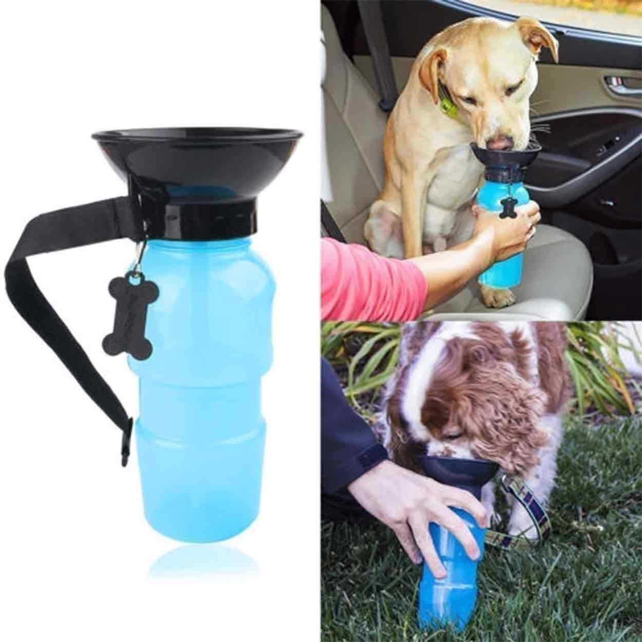 WaggyTails 500ml Leak-Proof Dog Water Bottle for Travel - Hydration for Small to Medium Dogs - Perfect for Outdoor Adventures