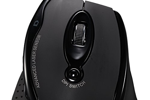 Adesso Tru-Form 1500 Wireless Ergonomic Keyboard and Laser Mouse Combo - Compatible with Windows 8/7/Vista/XP/2000 (WKB-1500GB) - Perfect for Office Work, Gaming & Home Computing