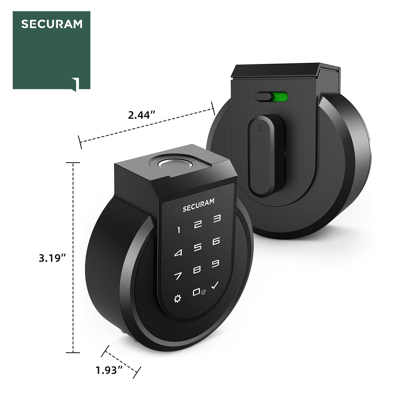 Smart Fingerprint Door Lock - Biometric Bluetooth Enabled with Auto Lock & Voice Control via Alexa/Google Assistant - Secure Keyless Entry for Home & Office Use