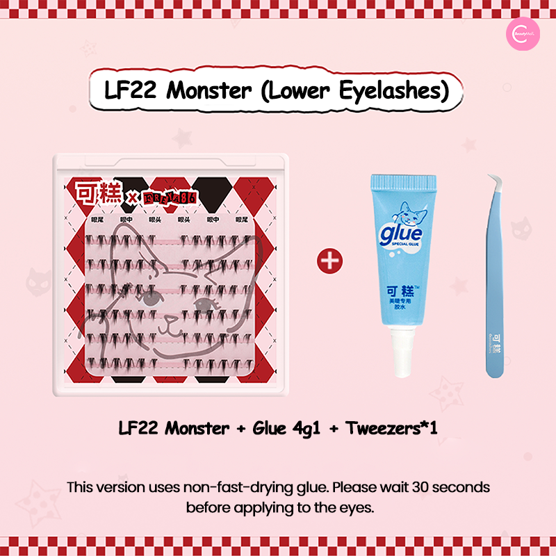 Gaoashes X Freya86 LF22 Enchanted Faux Lower Lashes - Dramatic Fluffy False Eyelashes for Eye Makeup & Cosmetics | Perfect for Parties, Weddings, and Special Occasions