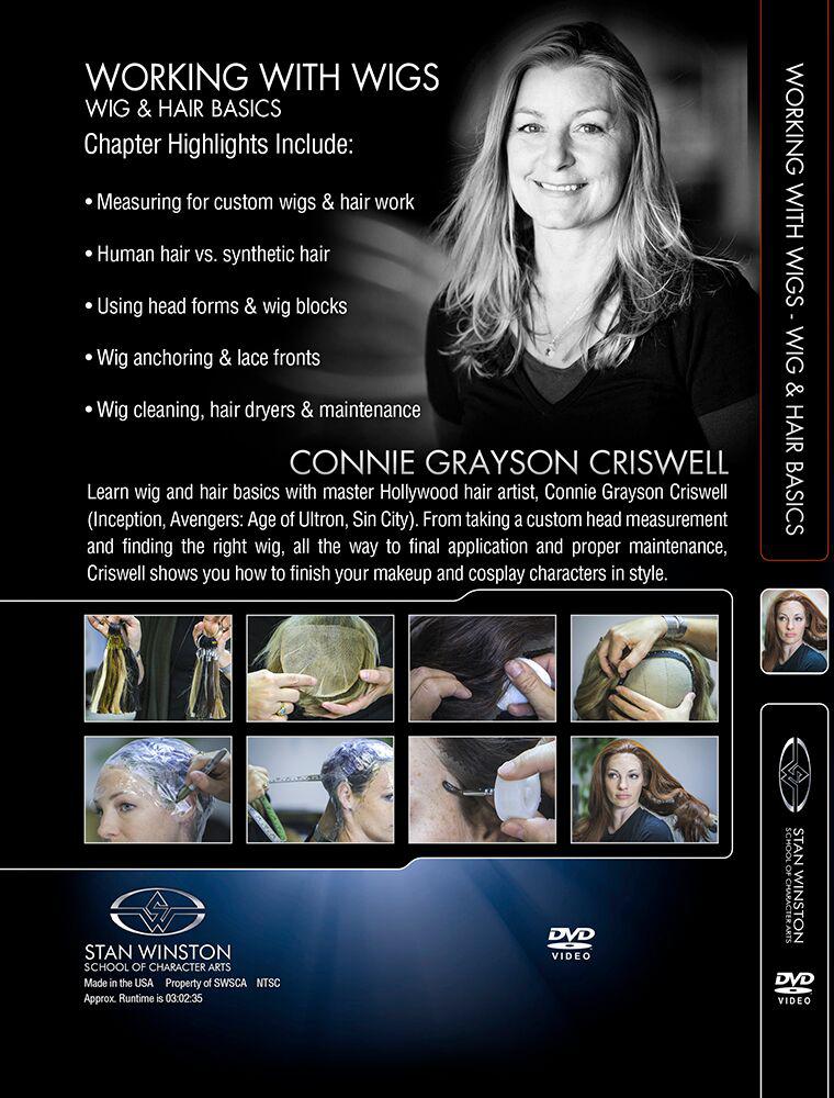 Stan Winston Studio Working with Wigs DVD - Professional Wig Styling & Special Effects Tutorial - Perfect for Cosplay, Theater, and Film Production