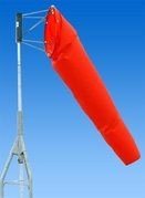 Orange Nylon Safety Flag & Airport Windsock - 28x96 Inches - High Visibility Wind Indicator for Airports, Construction Sites & Road Safety