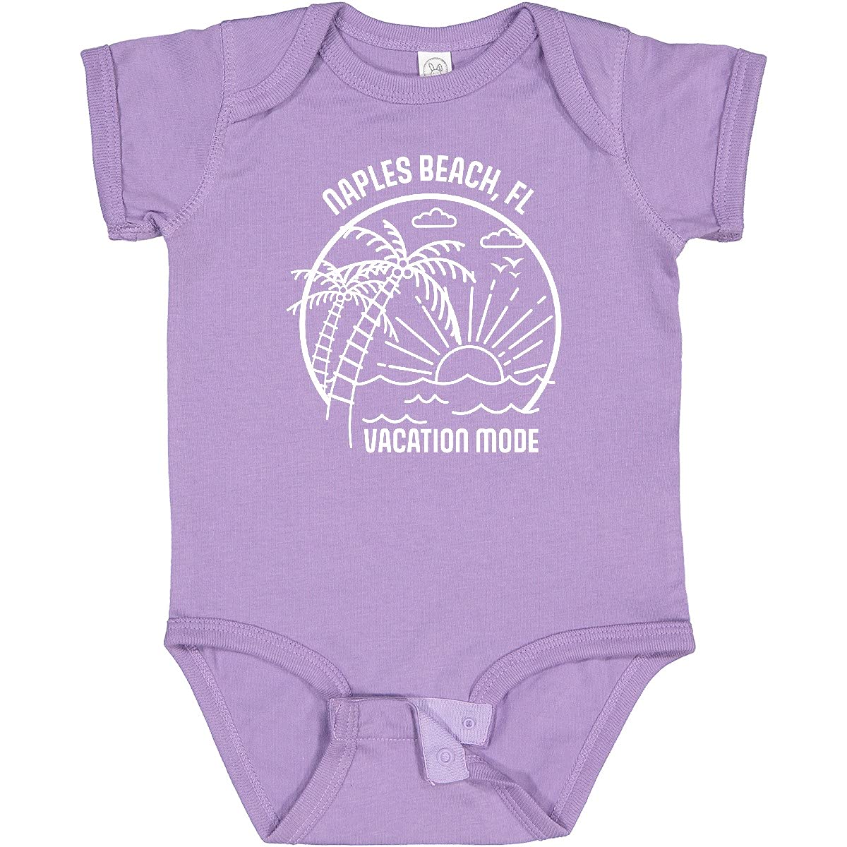 Inktastic Summer Vacation Mode Naples Beach Florida Baby Bodysuit - Cute Outfit for Beach Trips, Family Photos & Florida Vacations