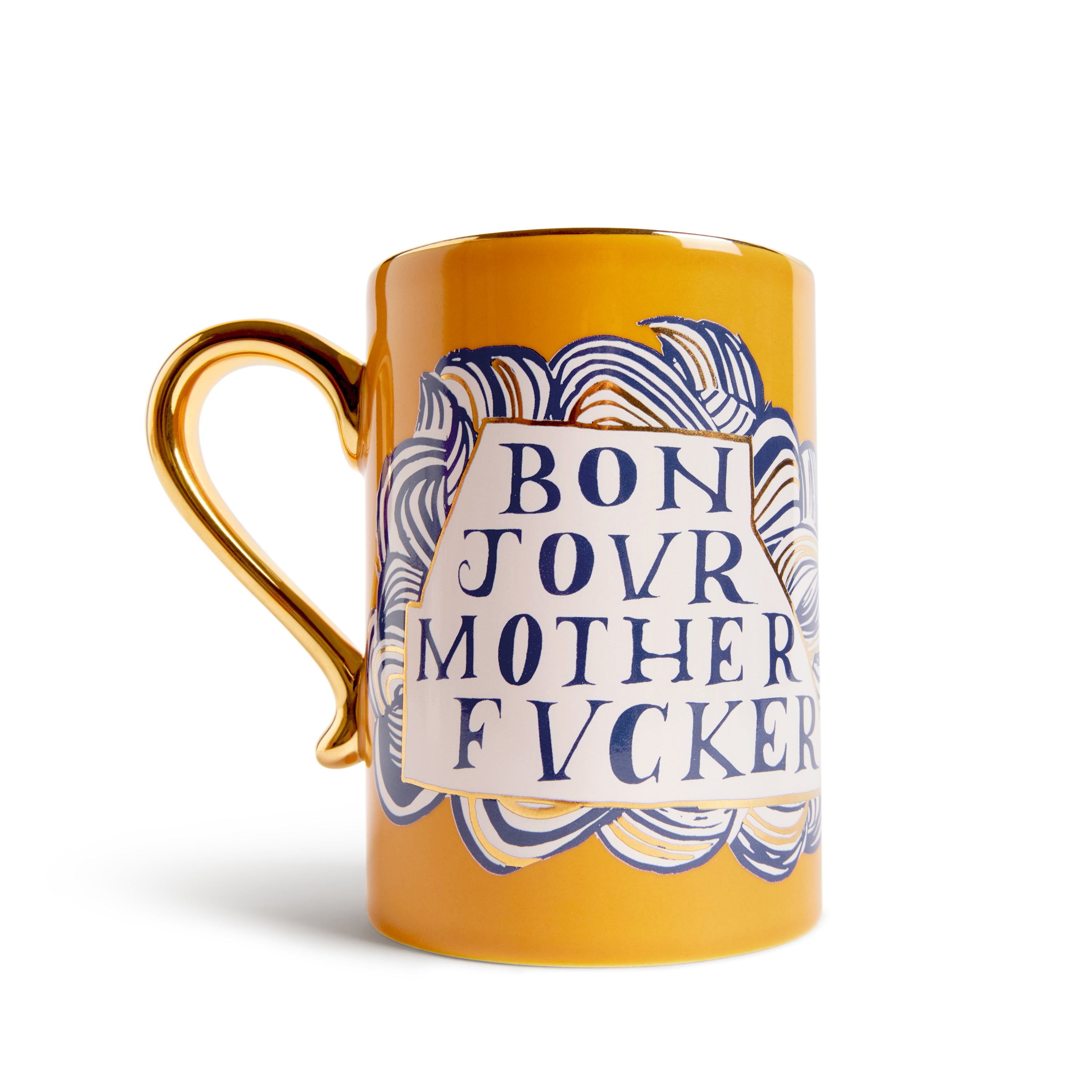 Ruan Hoffmann Mother Fucker Ceramic Coffee Mug - Funny Insulting Novelty Gift for Friends & Office Use