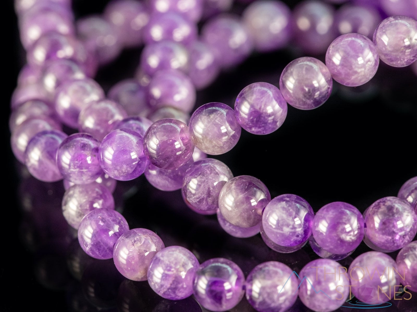 Handmade Amethyst Crystal Mala Necklace – Natural Healing Stone Beaded Jewelry for Meditation, Yoga & Spiritual Balance | Birthstone Gift for Women