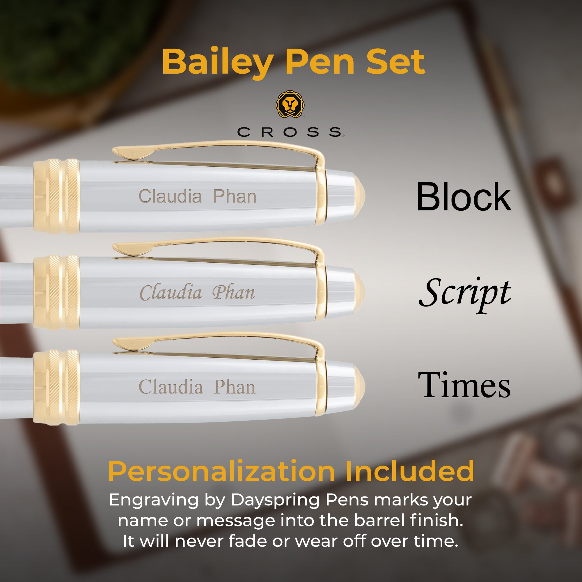 Cross Bailey Medalist Fountain Pen & Ballpoint Pen Set - Premium Writing Gift for Professionals, Students & Collectors - Perfect for Office, School & Special Occasions