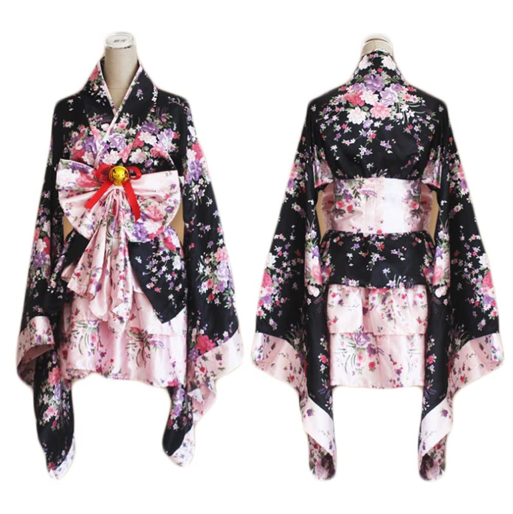 PLUSYARD Women's Pink Anime Cosplay Dress - Cute Kawaii Costume for Halloween, Comic Con & Cosplay Events | Perfect for Anime Lovers & Themed Parties