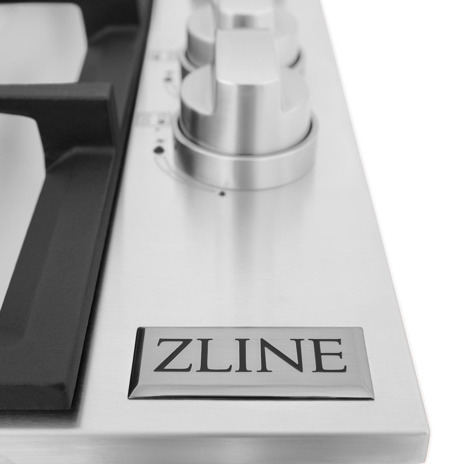 ZLINE 30 Inch 4-Burner Gas Cooktop with Brass Burners - Professional Grade Stainless Steel Stove Top for Home Kitchen & Restaurant Use (Model RC BR 30)