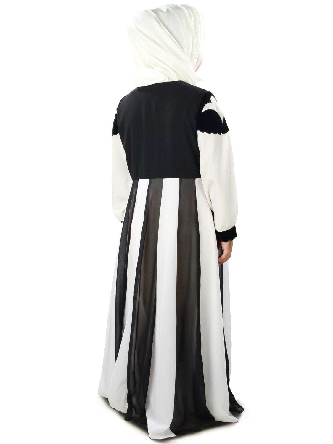 Shurafa Girls Islamic Abaya Dress for Kids - Modest Prayer Outfit for School & Special Occasions