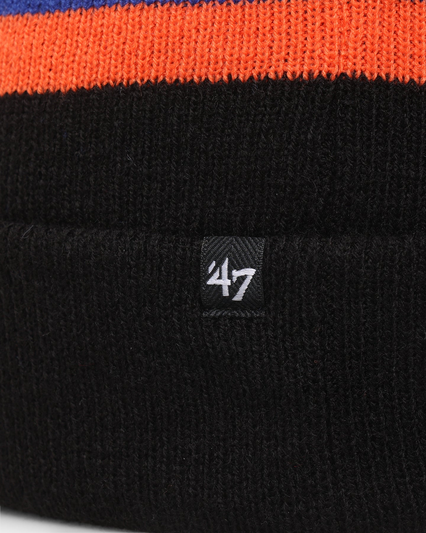 47 Brand New York Mets Breakaway Cuff Knit Beanie - Black MLB Team Logo Winter Hat for Men & Women - Perfect for Cold Weather, Baseball Games & Outdoor Activities
