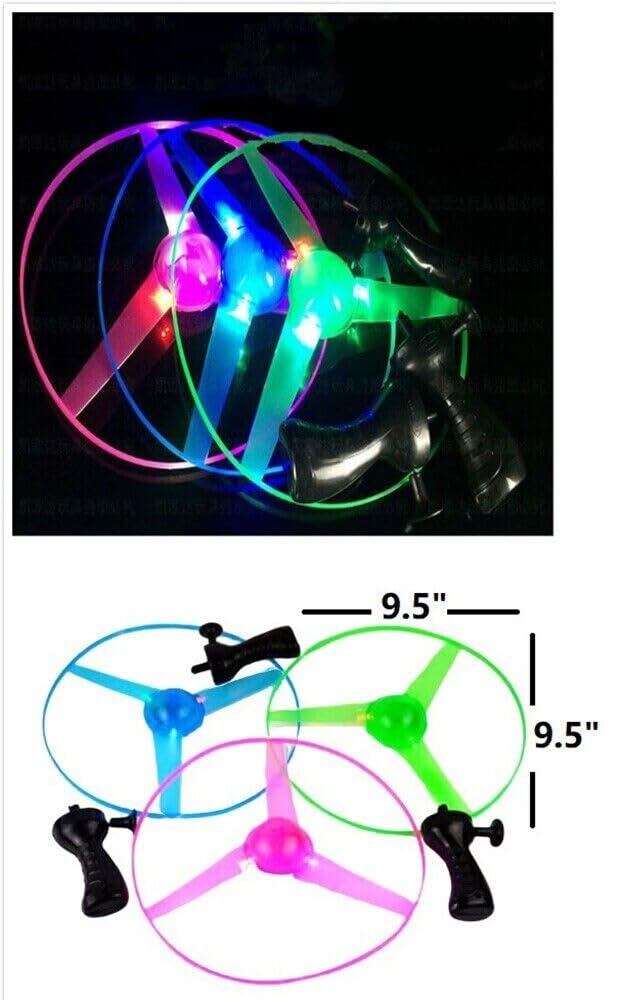LED UFO Pull String Light - Green for Kids Room & Parties
