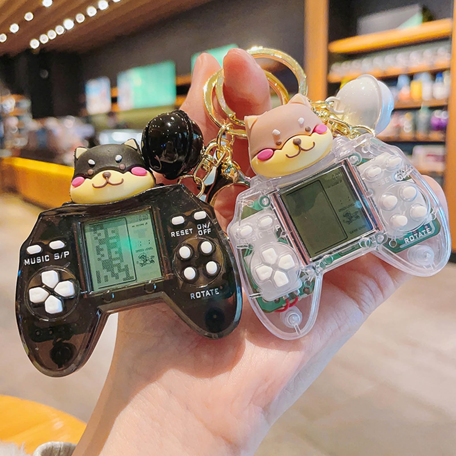 Retro Playable Mini Game Keychain - Classic Video Game Console Keychain for Gifts, Party Favors, Easter Treat Bags & Gift Baskets - Perfect for Gamers, Collectors & Nostalgic Decor